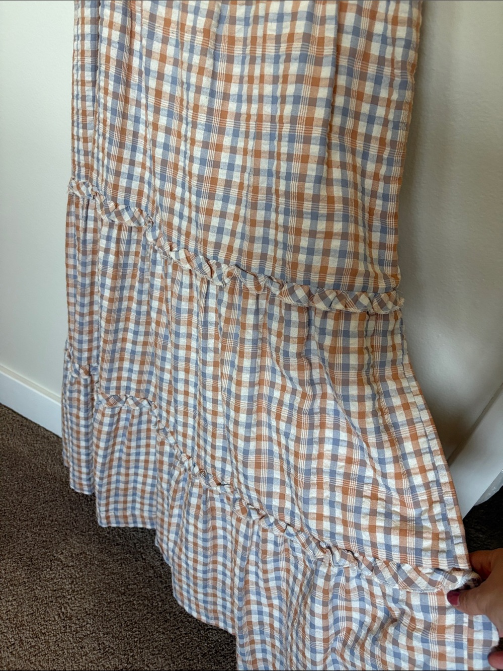 Madewell Tiered Gingham Dress - Picture 5 of 9